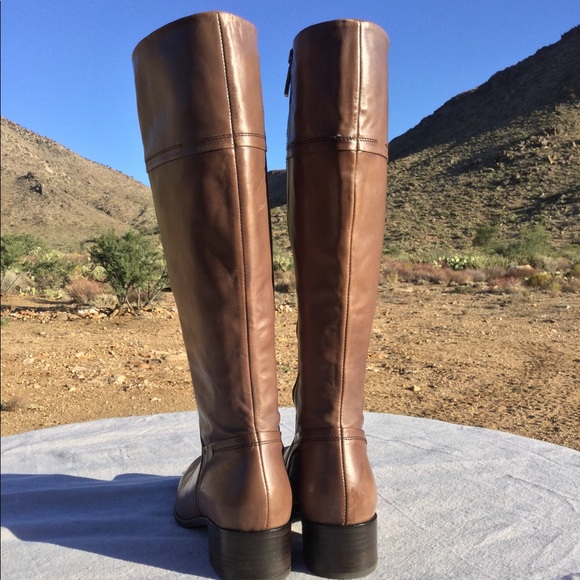 Alberto Fermani Taupe Leather Boots 39.5 Italy - Picture 3 of 8